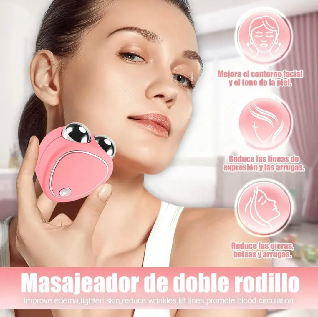 MASAJEADOR FACIAL CON MICROCORRIENTE